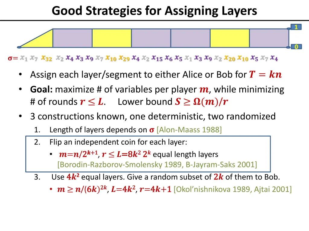 good strategies for assigning layers