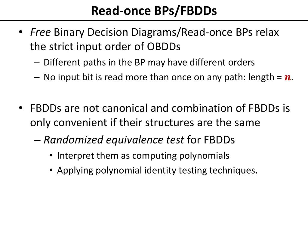 read once bps fbdds