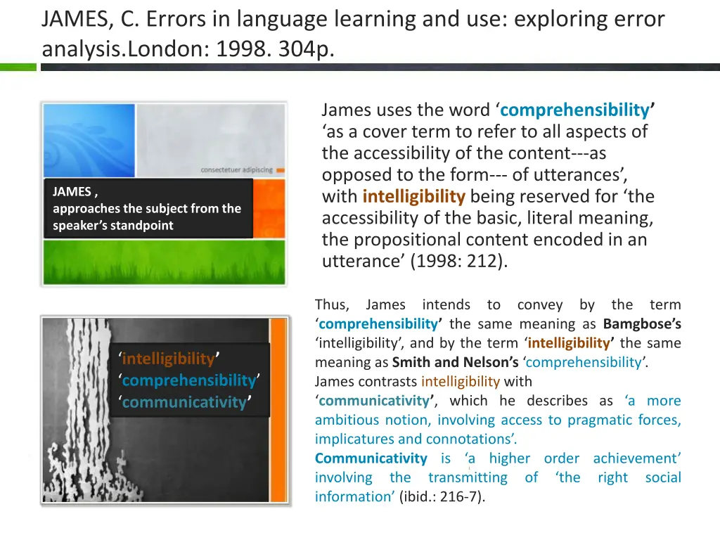 james c errors in language learning