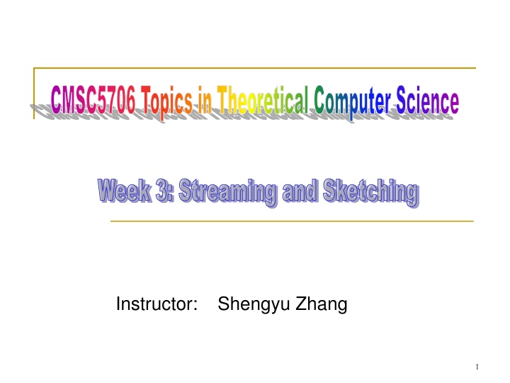 cmsc5706 topics in theoretical computer science