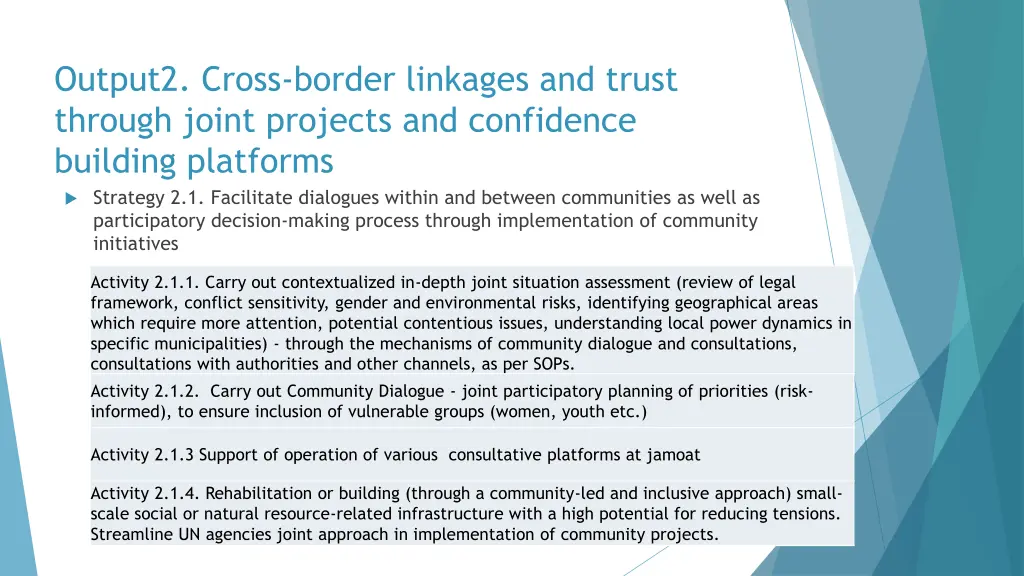 output2 cross border linkages and trust through