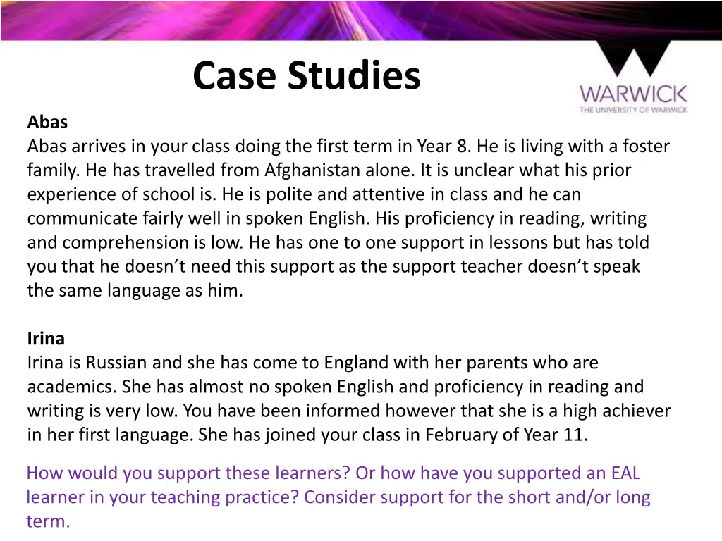case studies