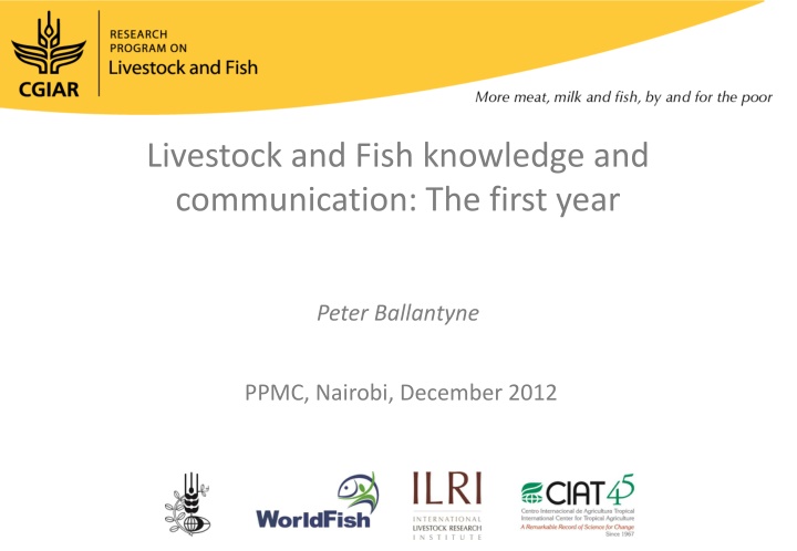 livestock and fish knowledge and communication