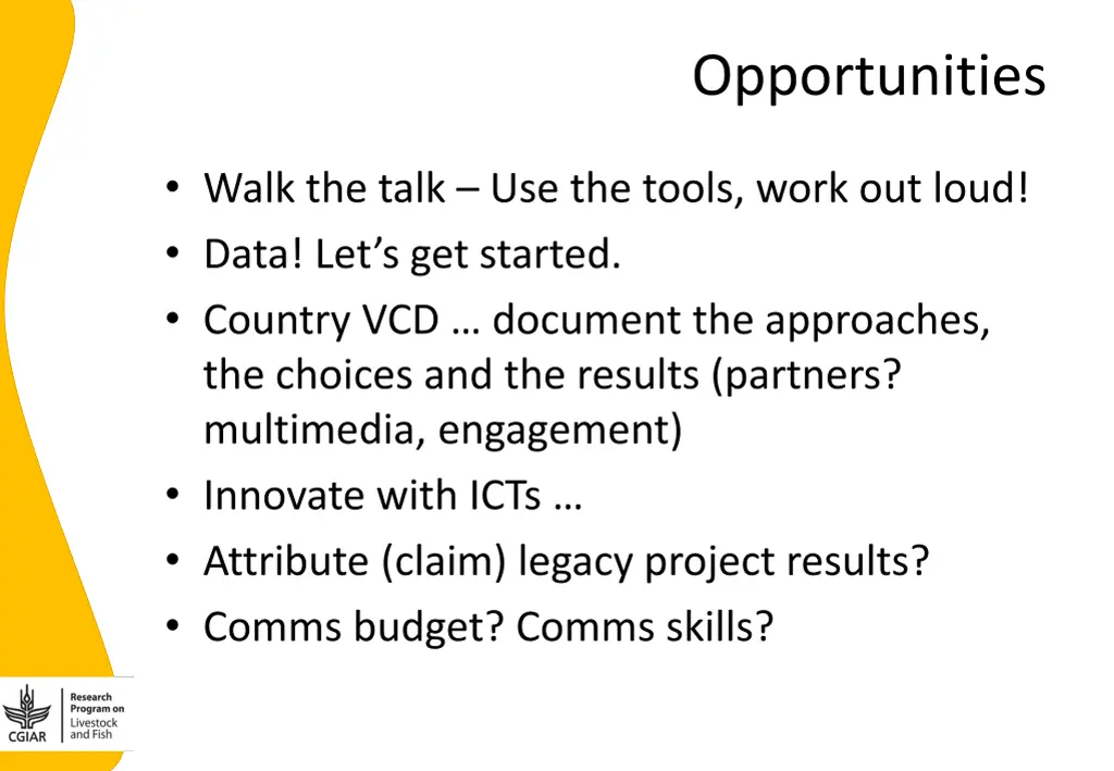 opportunities