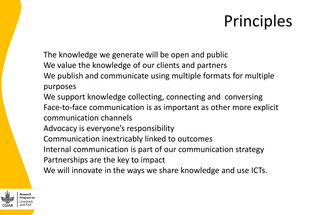 principles