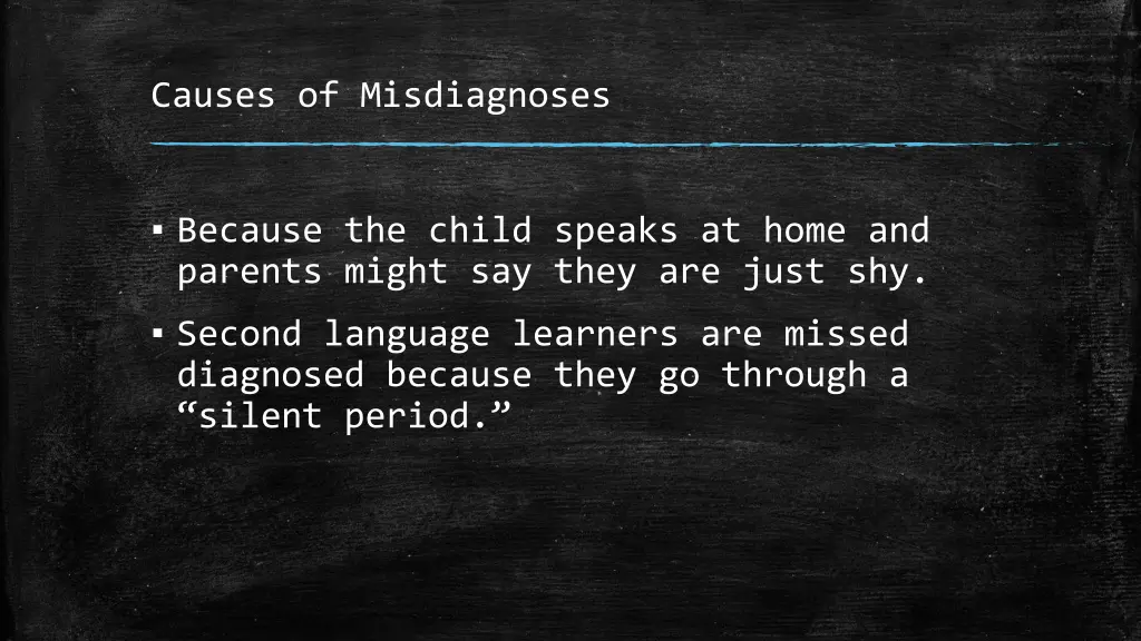 causes of misdiagnoses