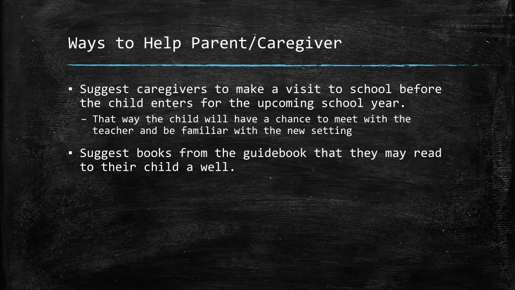 ways to help parent caregiver
