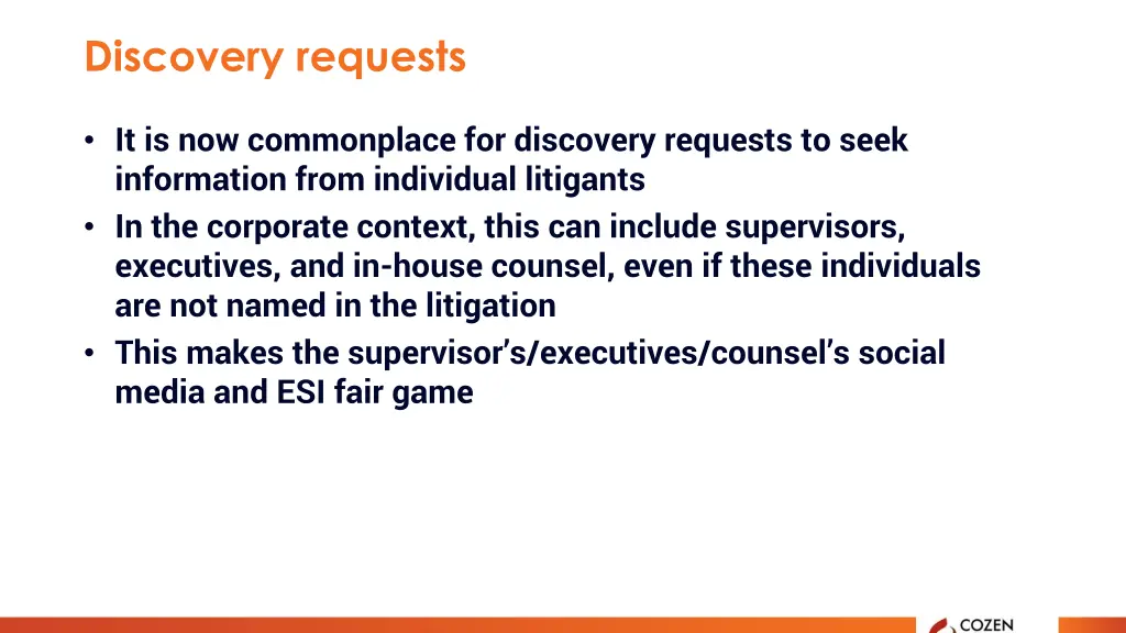 discovery requests