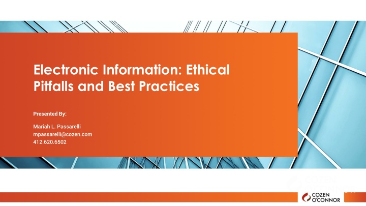 electronic information ethical pitfalls and best