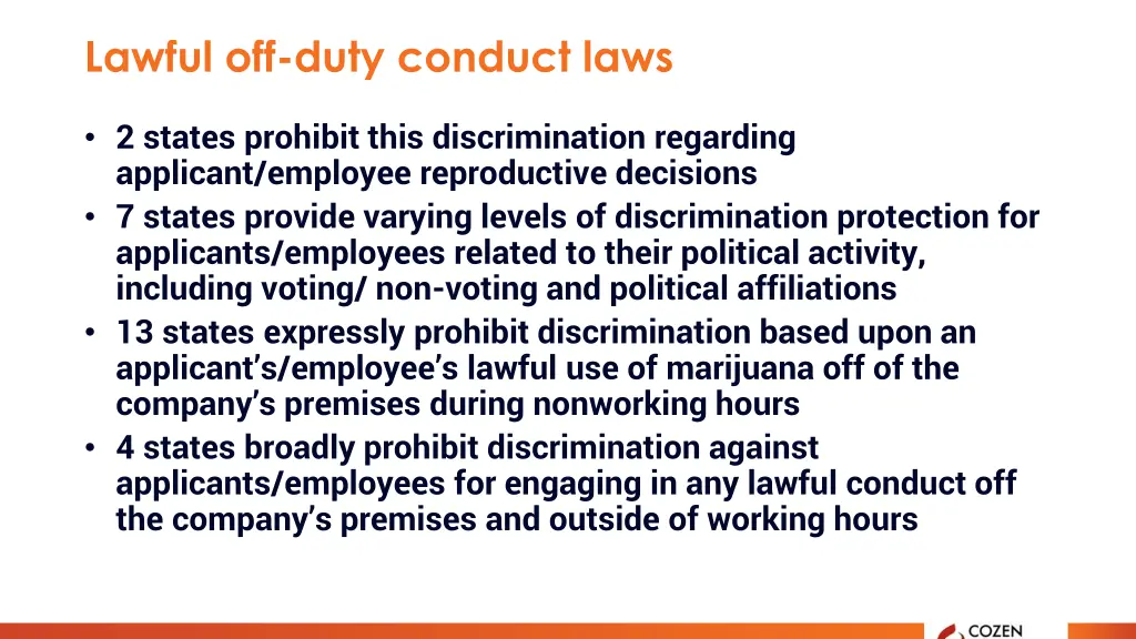 lawful off duty conduct laws 1