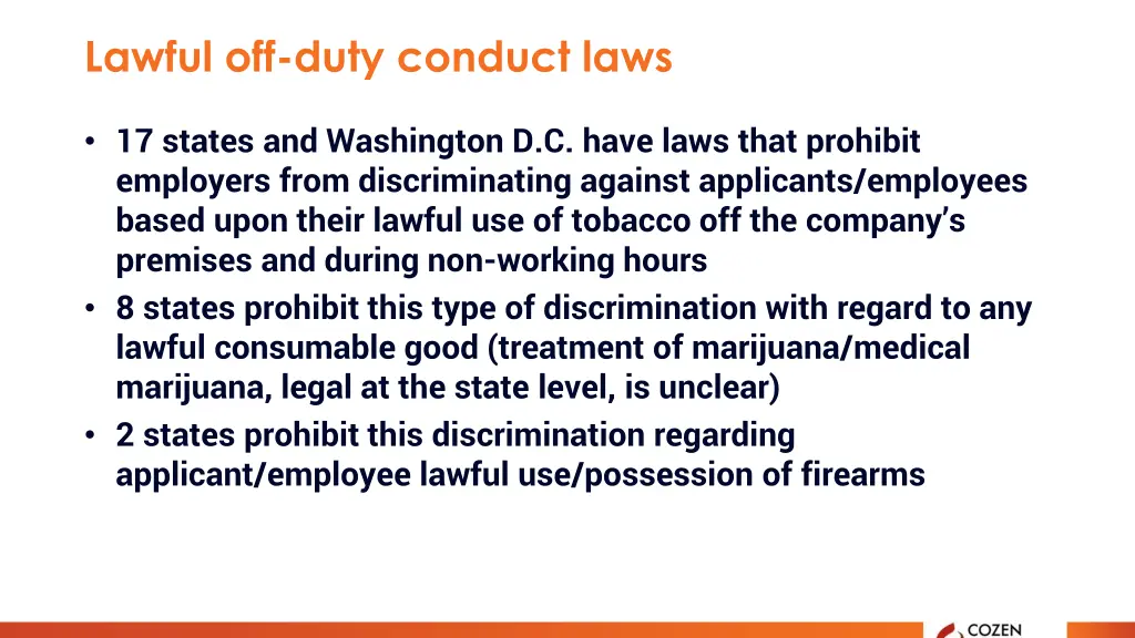 lawful off duty conduct laws