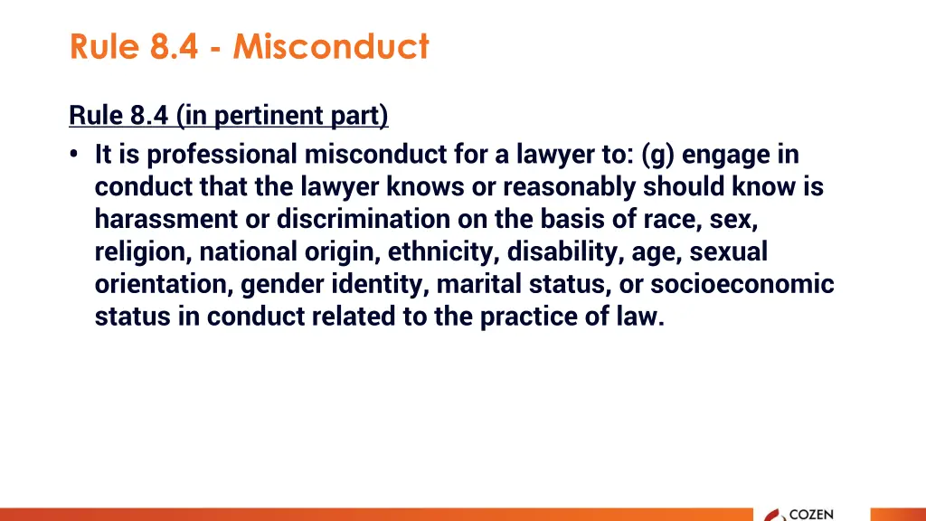 rule 8 4 misconduct
