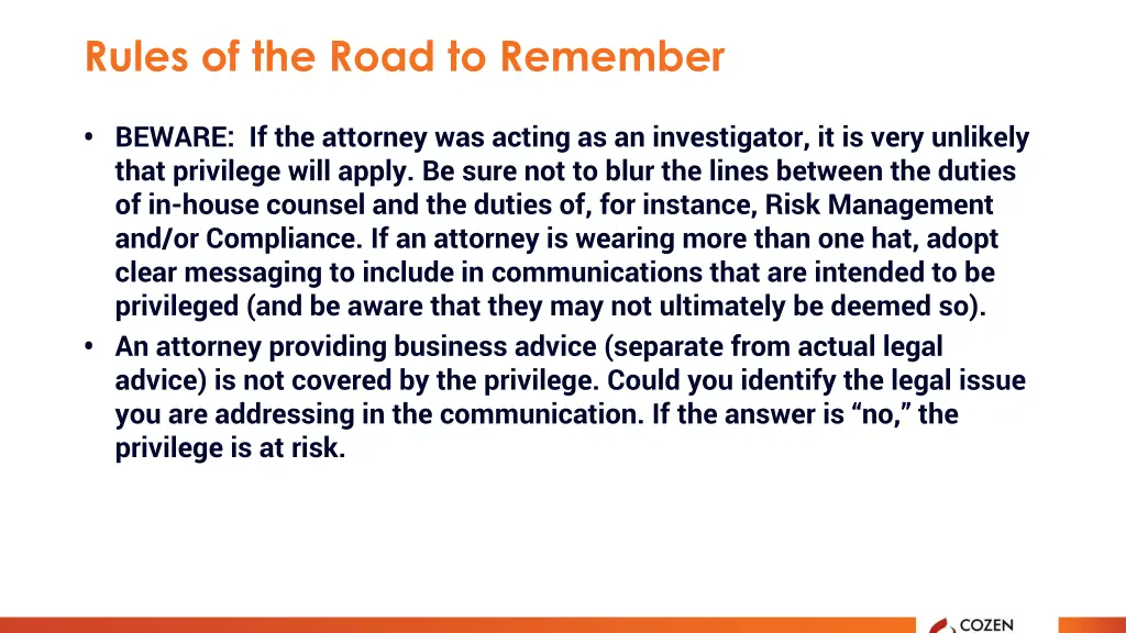 rules of the road to remember 1