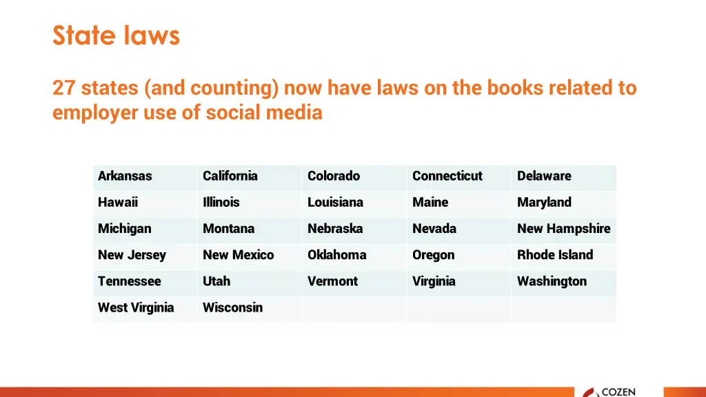 state laws