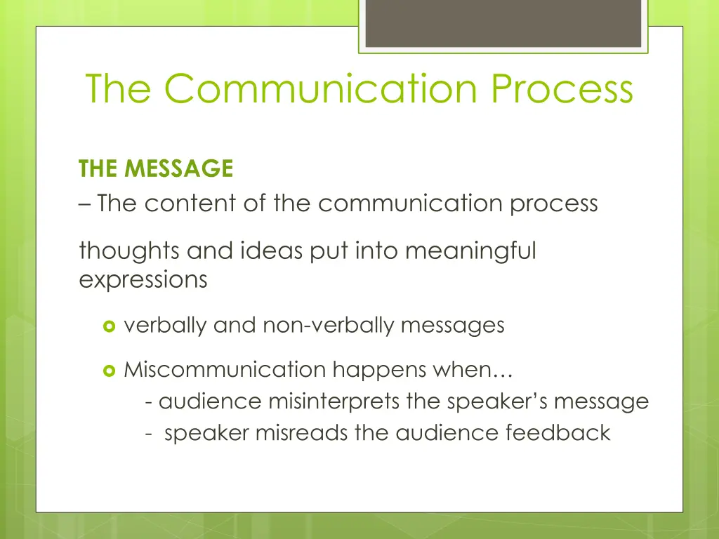 the communication process 3
