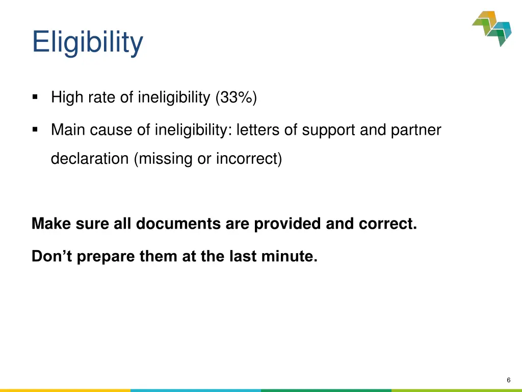 eligibility