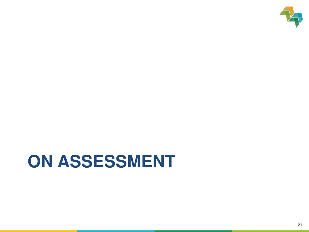 on assessment