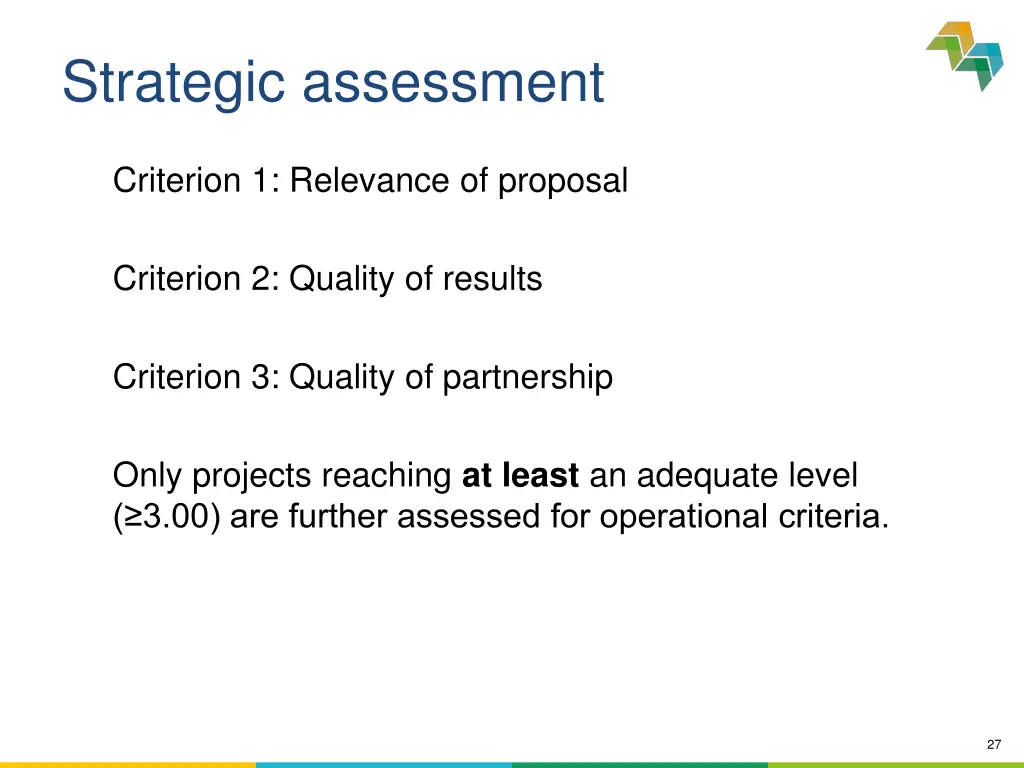 strategic assessment