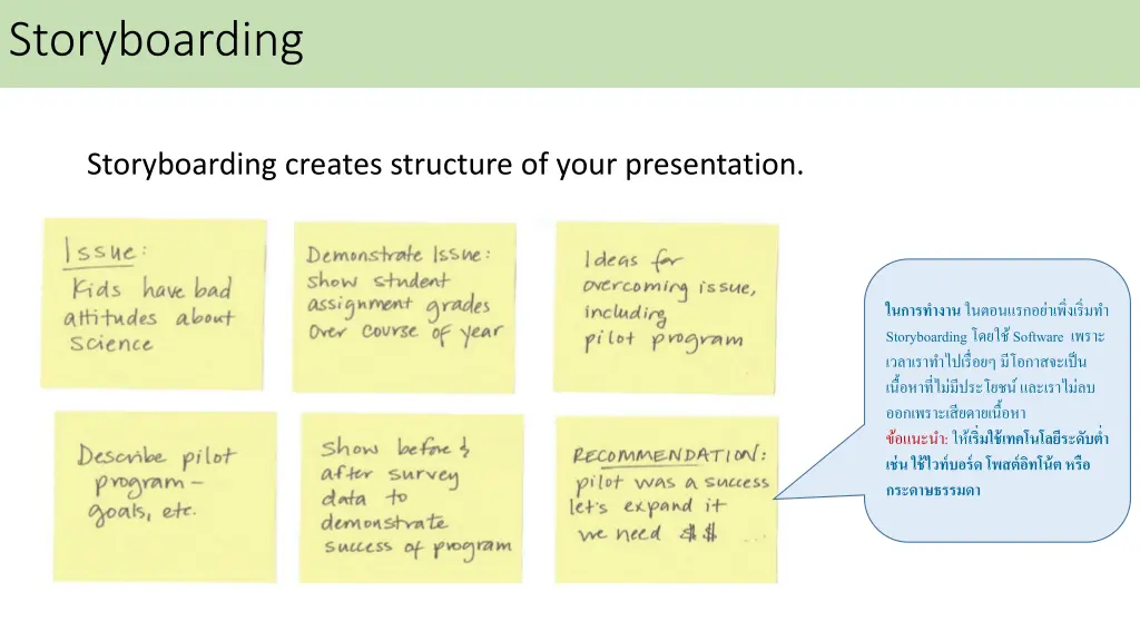 storyboarding