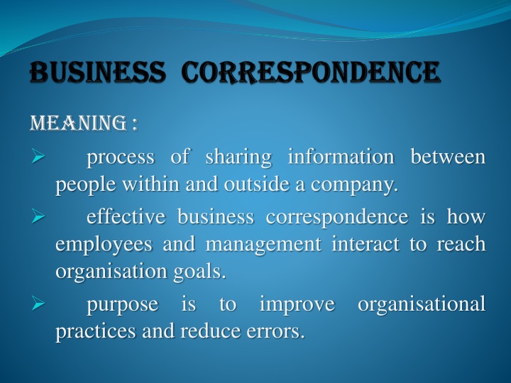 meaning people within and outside a company