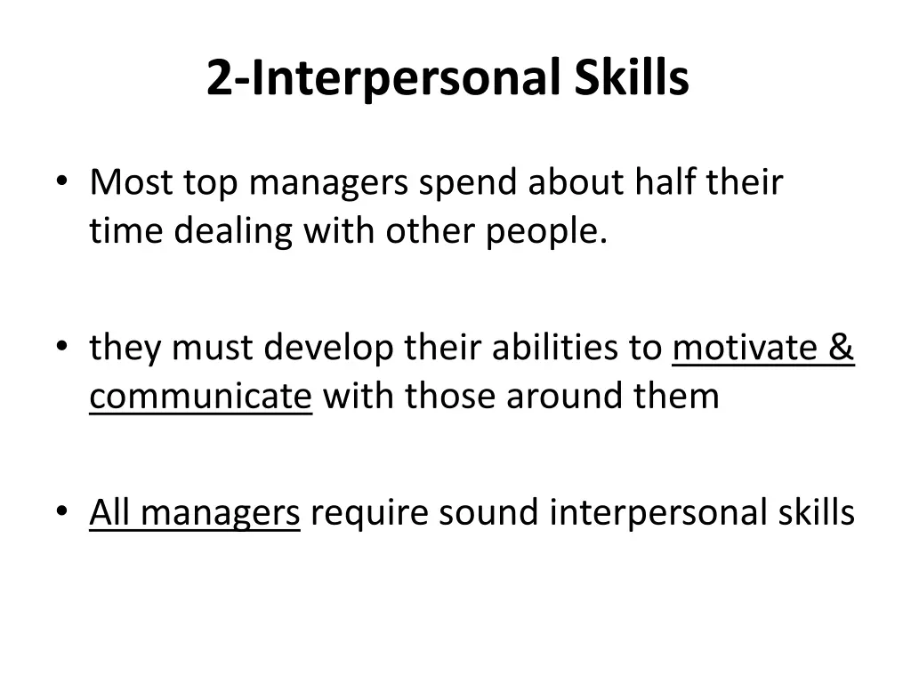 2 interpersonal skills