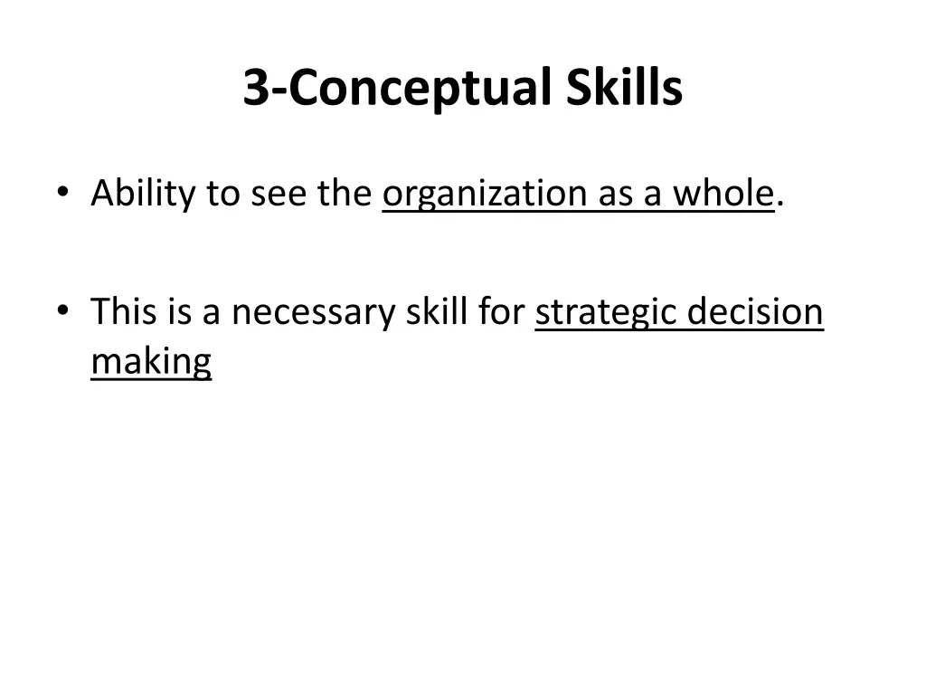 3 conceptual skills
