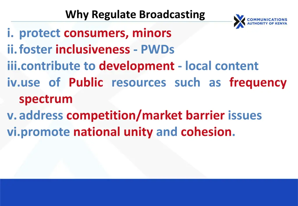 why regulate broadcasting i protect consumers