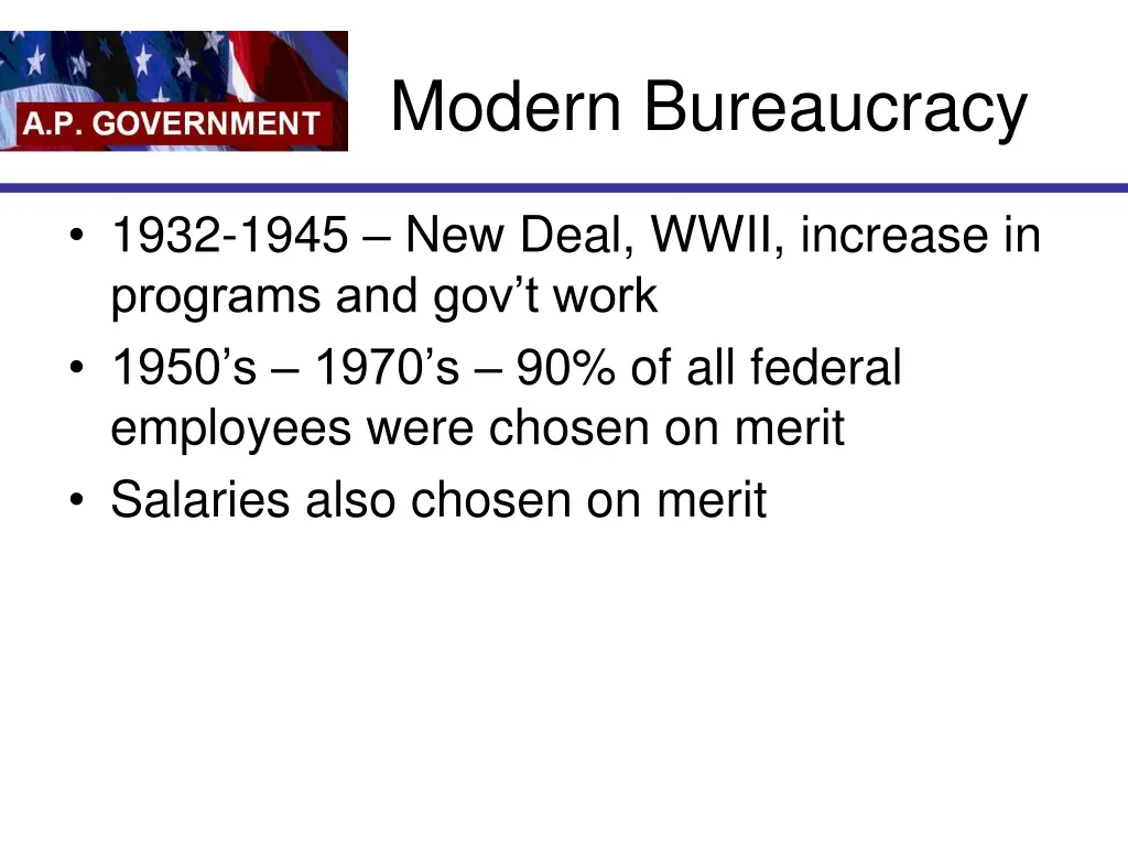 modern bureaucracy