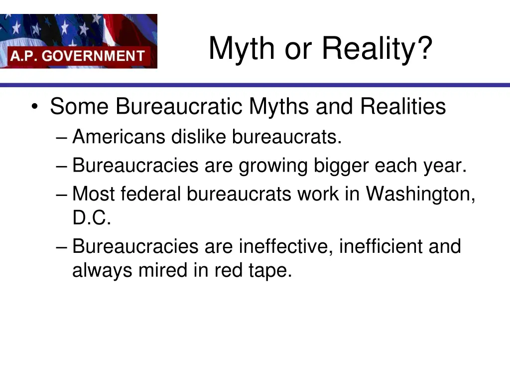 myth or reality