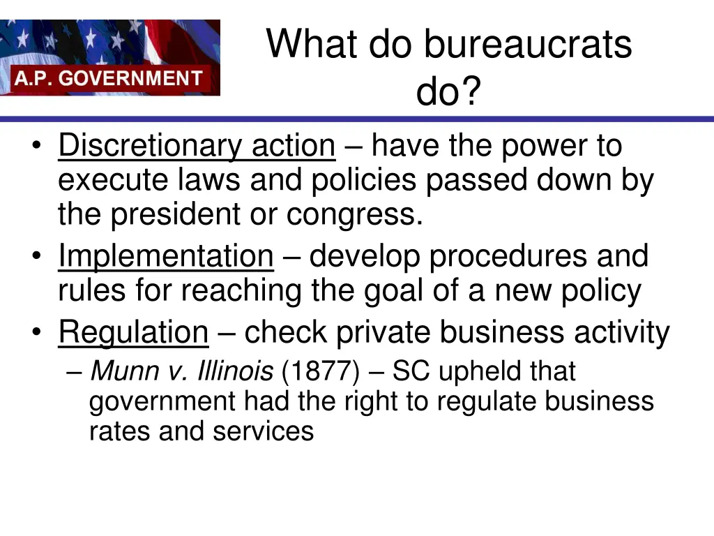 what do bureaucrats do