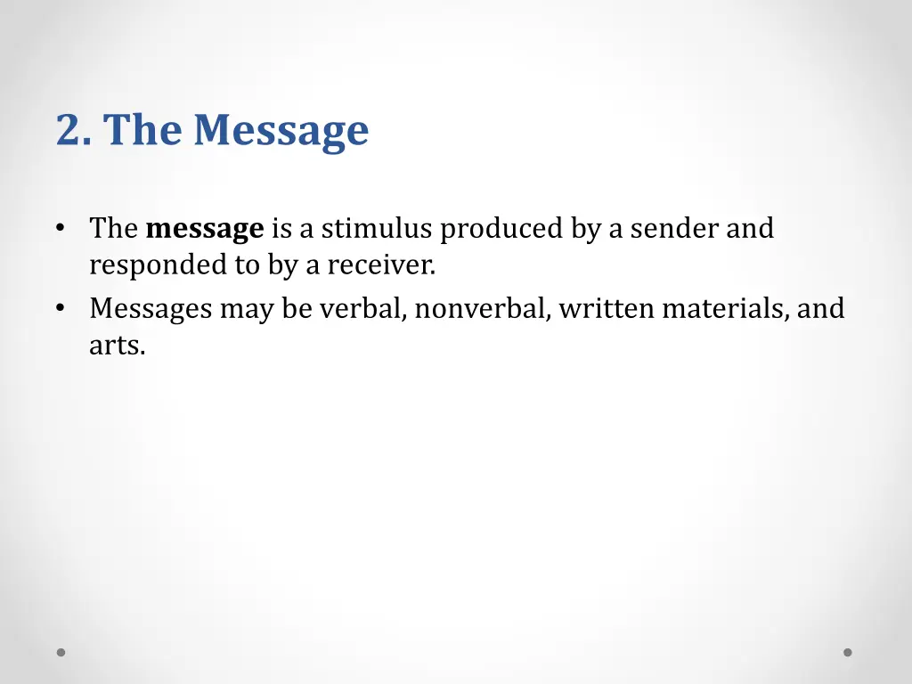 2 the message