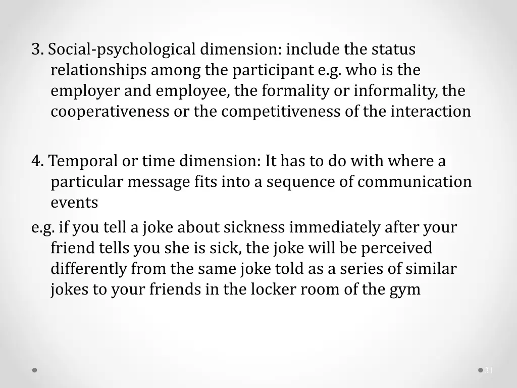 3 social psychological dimension include