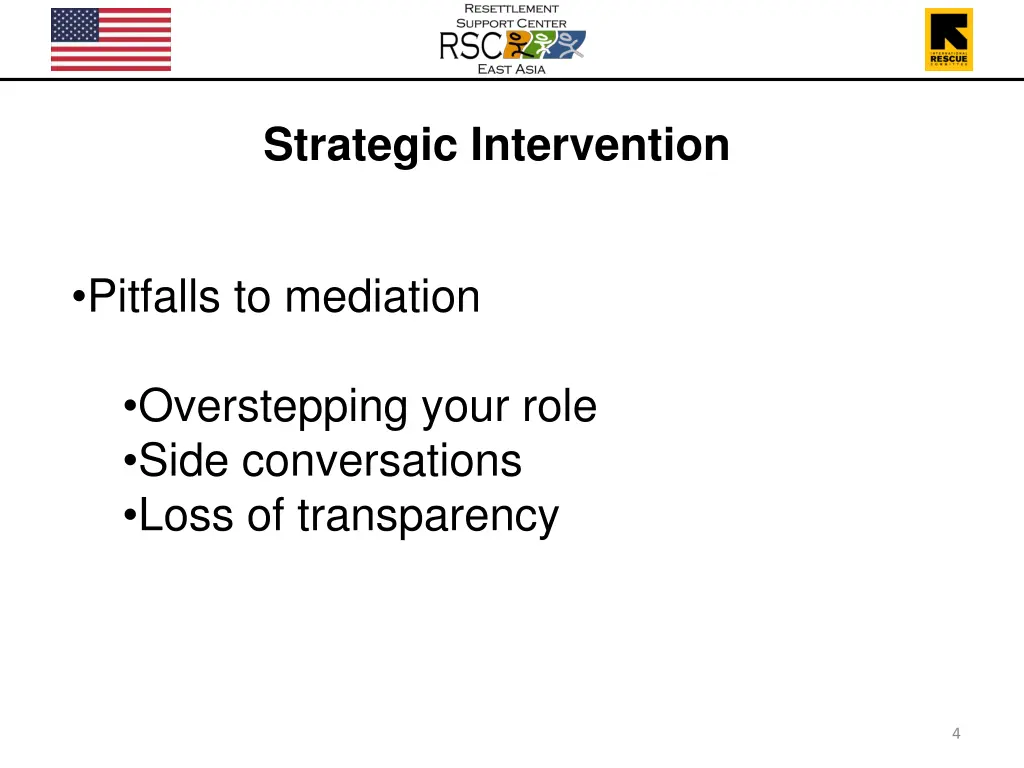 strategic intervention