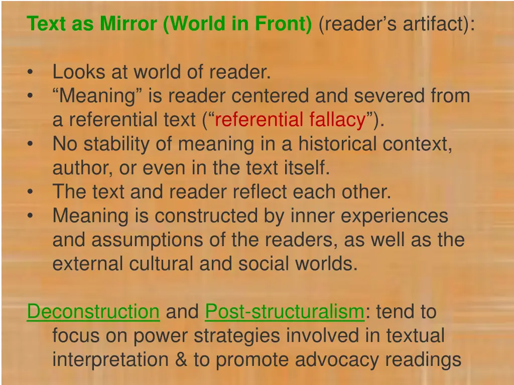 text as mirror world in front reader s artifact