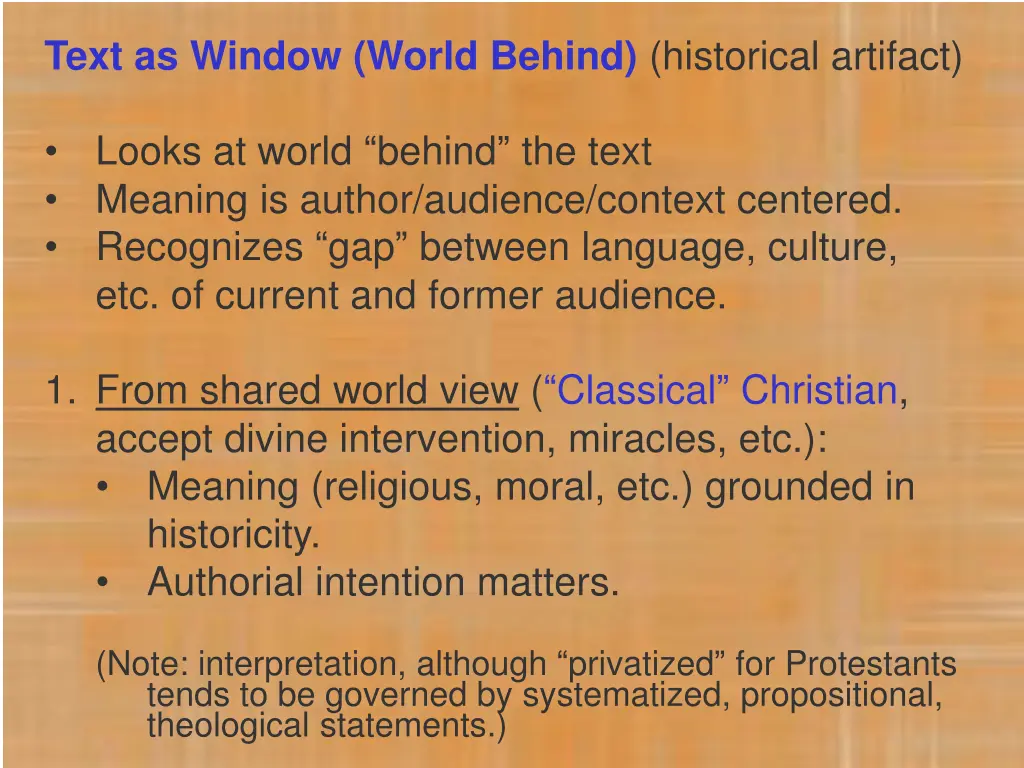 text as window world behind historical artifact