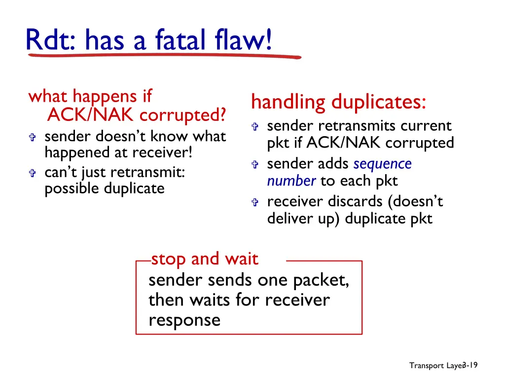 rdt has a fatal flaw