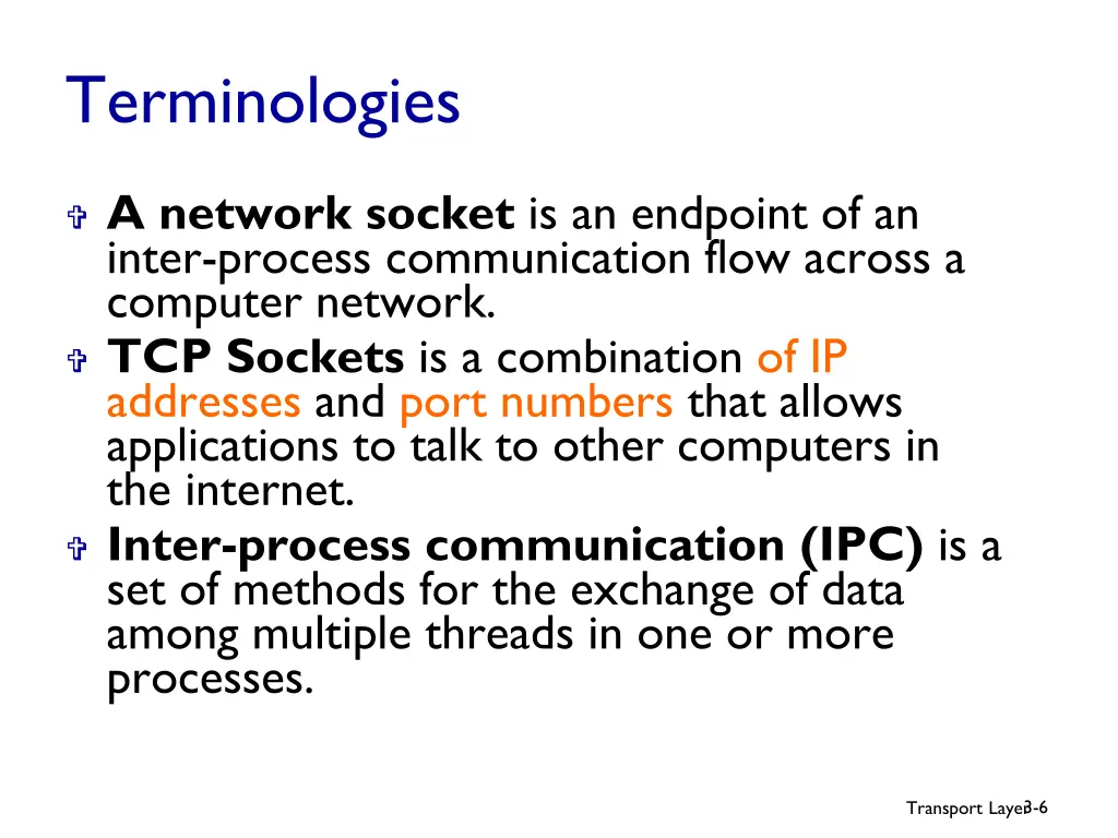 terminologies
