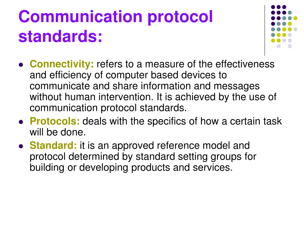 communication protocol standards