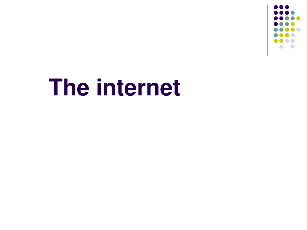 the internet