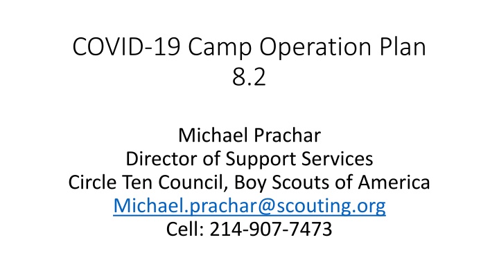 covid 19 camp operation plan 8 2
