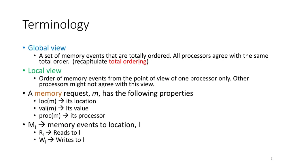 terminology