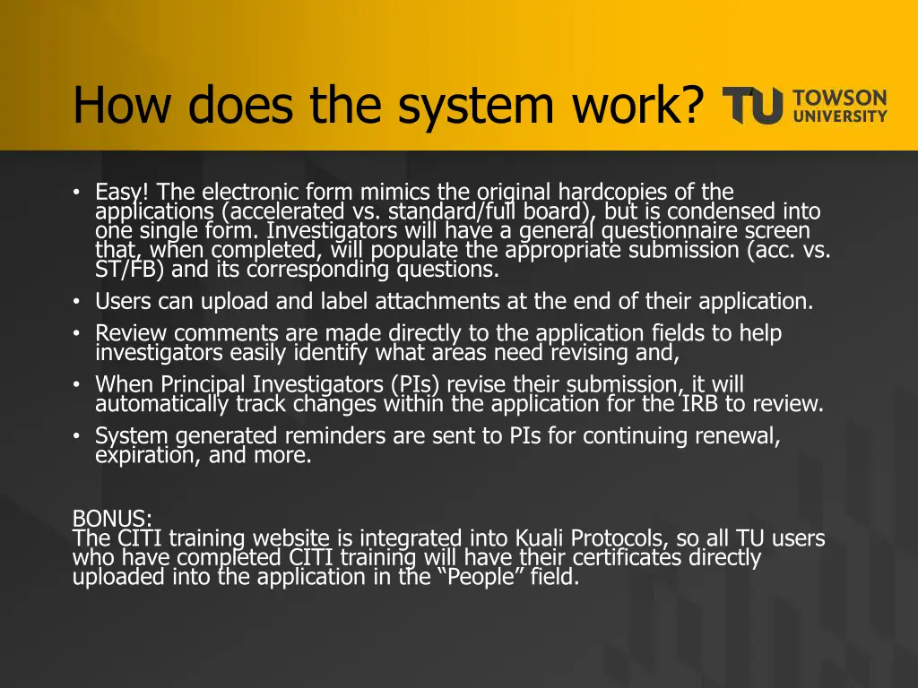 how does the system work