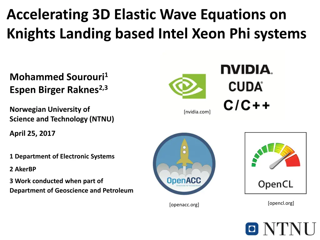 accelerating 3d elastic wave equations on knights 1