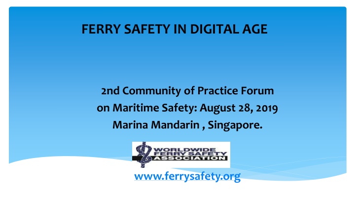 ferry safety in digital age
