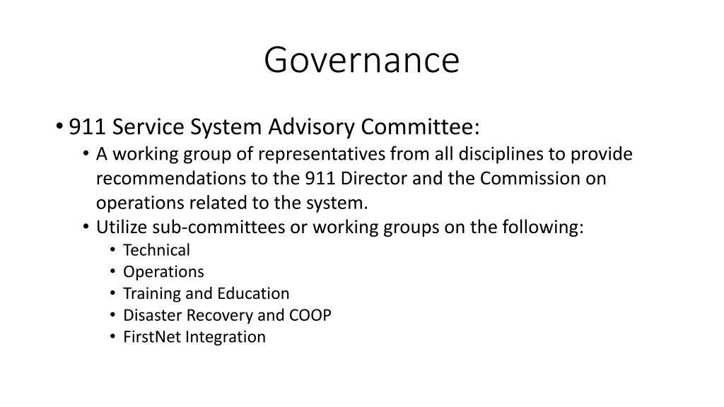 governance