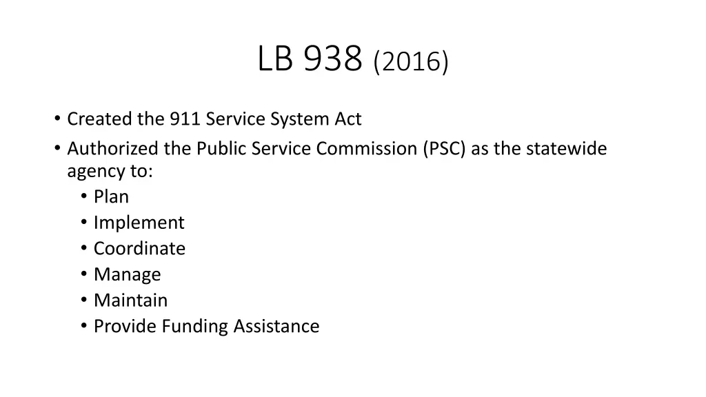 lb 938 2016