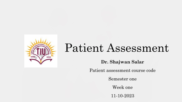 patient assessment