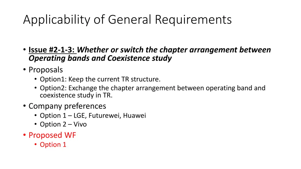 applicability of general requirements 1