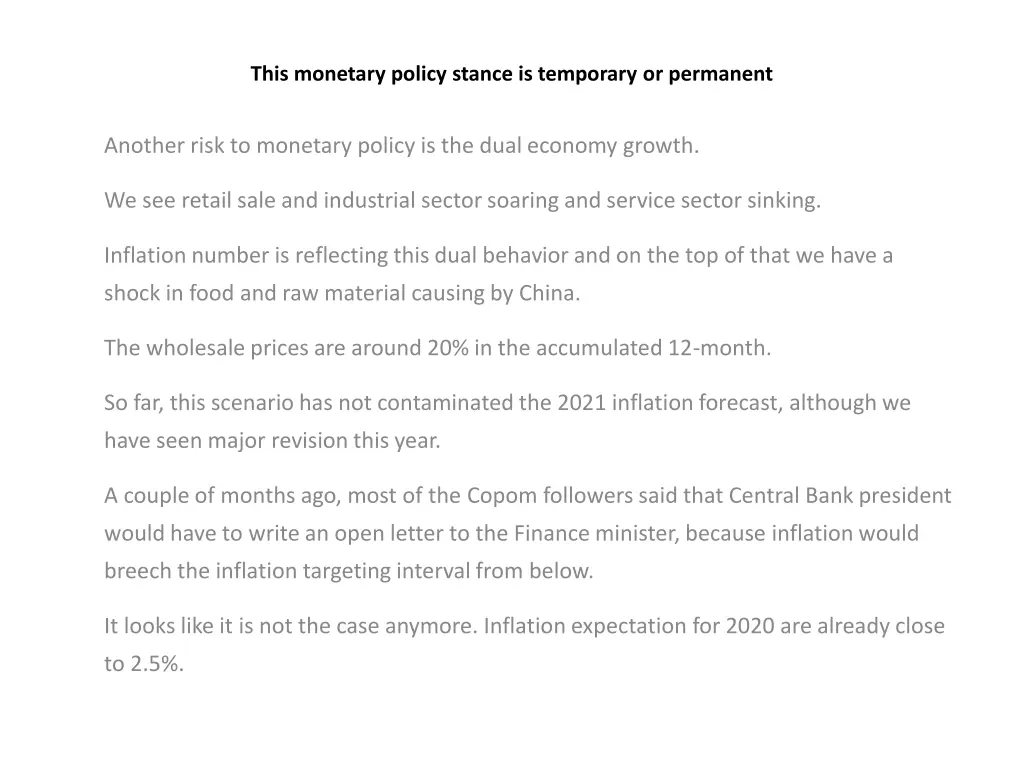 this monetary policy stance is temporary 2