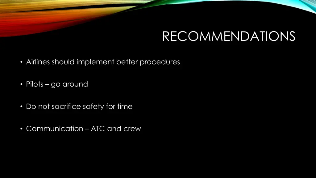 recommendations